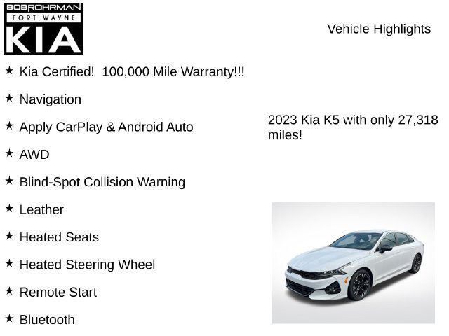 Certified 2023 Kia K5 GT-Line w/ GT-Line Premium Package AWD/4WD image 7