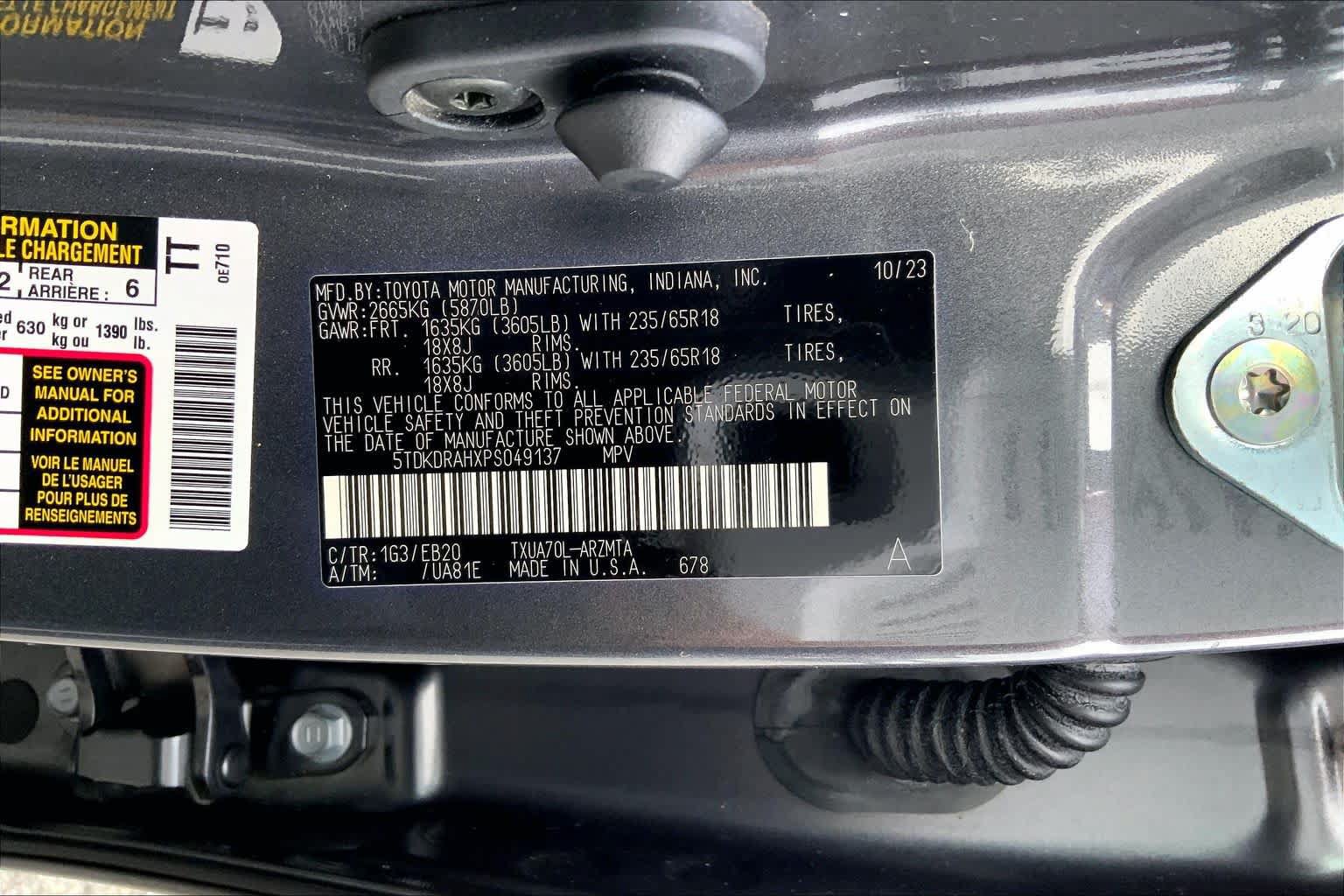 Used 2023 Toyota Highlander XLE FWD image 29