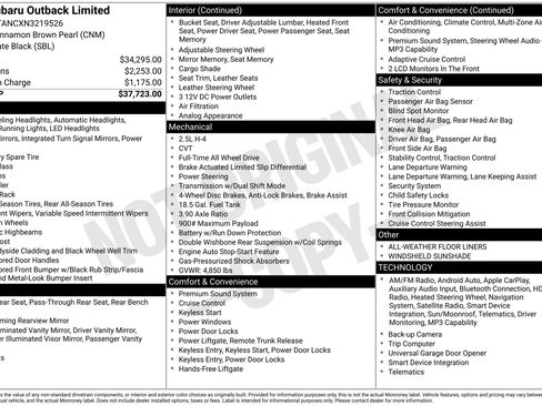 Used 2022 Subaru Outback Limited image 46