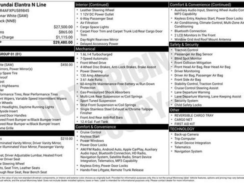 Used 2023 Hyundai Elantra N Line FWD image 7