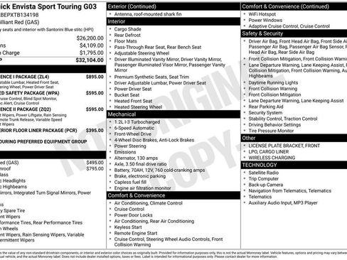 New 2026 Buick Envista Sport Touring w/ Convenience I Package FWD image 6