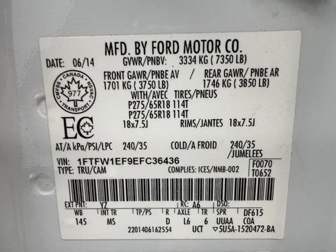 Used 2014 Ford F150 XLT w/ Equipment Group 302A Luxury image 60