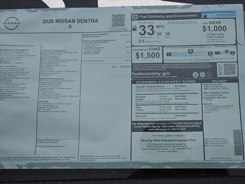 New 2026 Nissan Sentra S w/ S Cold Weather Package FWD image 16