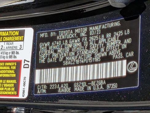 Used 2023 Lexus ES 350 image 25