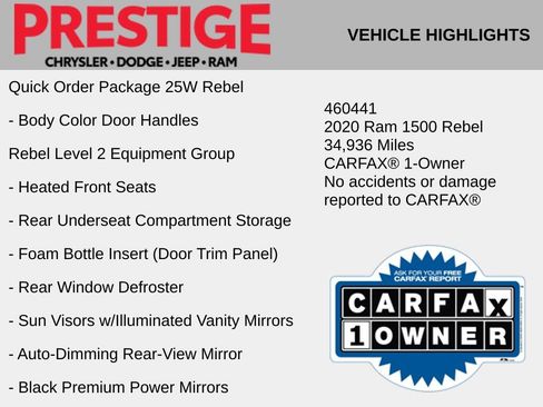 Used 2020 RAM 1500 Rebel w/ Rebel Level 2 Equipment Group AWD/4WD image 2