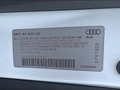 Used 2022 Audi A5 2.0T Premium Plus w/ Premium Plus AWD/4WD image 18