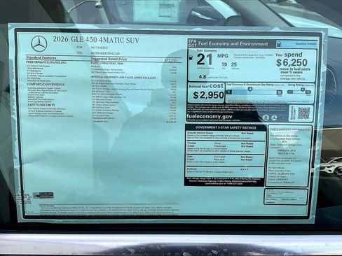 New 2026 Mercedes-Benz GLE 450 GLE 450 image 12