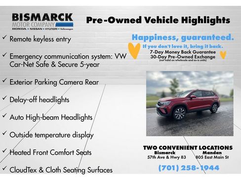 Used 2023 Volkswagen Taos SE w/ Panoramic Sunroof Package AWD/4WD image 5