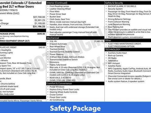 Used 2020 Chevrolet Colorado LT w/ Safety Package RWD image 12