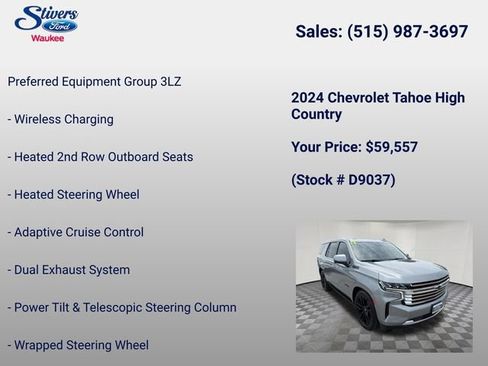 Used 2024 Chevrolet Tahoe High Country AWD/4WD image 22