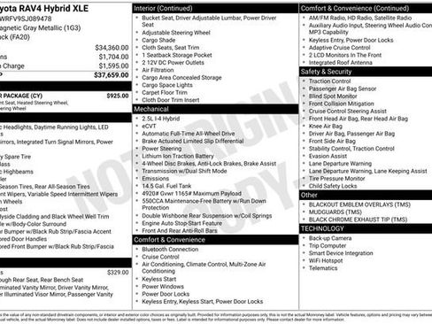 Used 2025 Toyota RAV4 XLE w/ Weather Package AWD/4WD image 28
