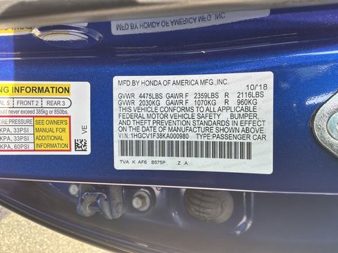 Used 2019 Honda Accord Sport image 34
