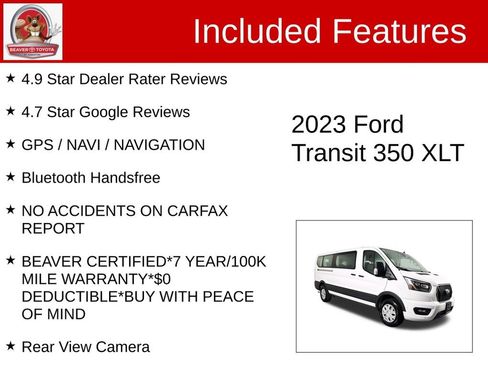 Used 2023 Ford Transit 350 XLT image 4