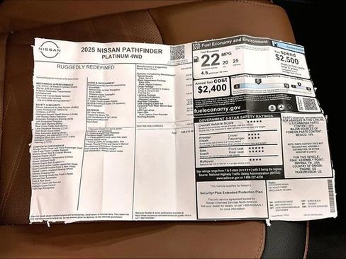 New 2025 Nissan Pathfinder Platinum w/ Lighting Package (N93) AWD/4WD image 38
