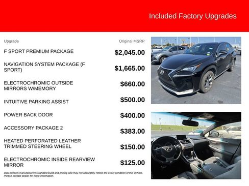 Used 2017 Lexus NX 200t F Sport w/ F Sport Premium Package FWD image 5