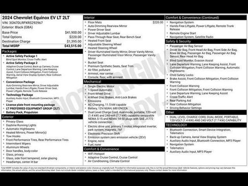 Certified 2024 Chevrolet Equinox EV LT FWD image 41