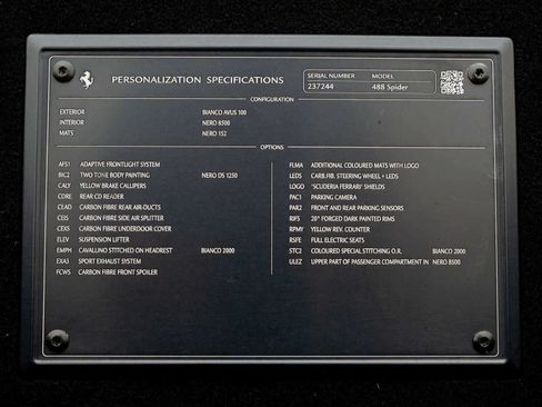 Certified 2018 Ferrari 488 Spider RWD image 34