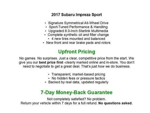 Used 2017 Subaru Impreza 2.0i Sport AWD/4WD image 1