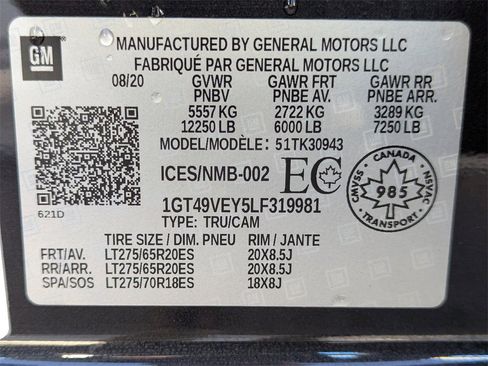 Used 2020 GMC Sierra 3500 AT4 w/ AT4 Premium Package image 57