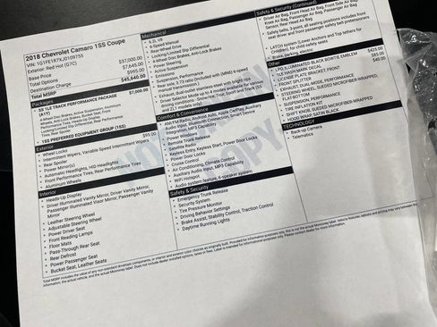 Used 2018 Chevrolet Camaro SS image 75