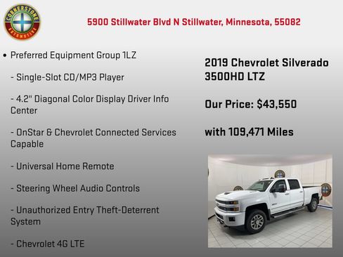 Used 2019 Chevrolet Silverado 3500 LTZ w/ Duramax Plus Package AWD/4WD image 20