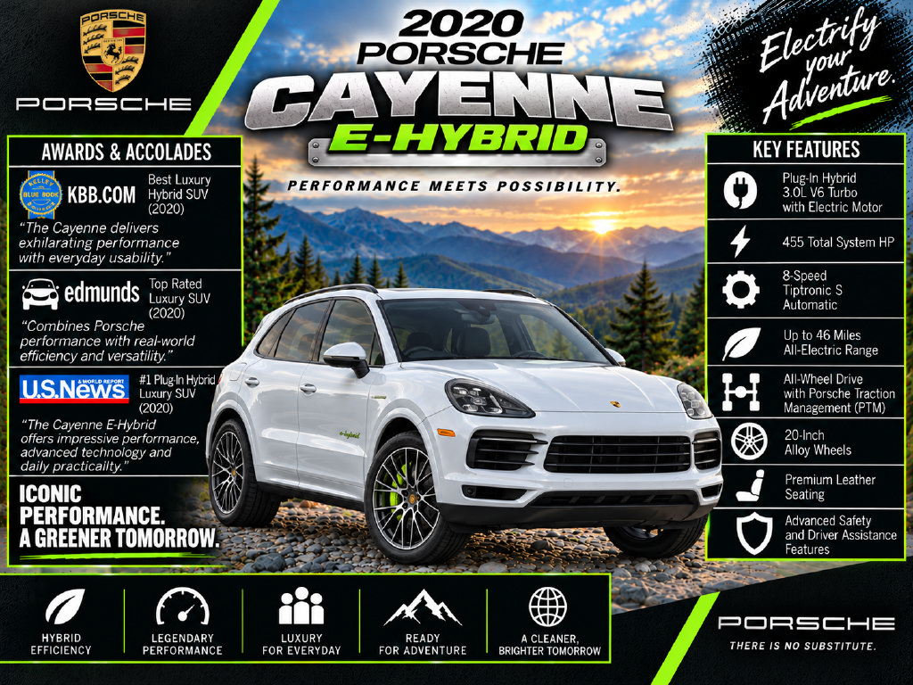Used 2020 Porsche Cayenne E-Hybrid AWD/4WD image 2