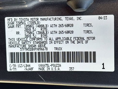 Used 2023 Toyota Tundra 1794 Edition w/ TRD Off-Road Package image 34