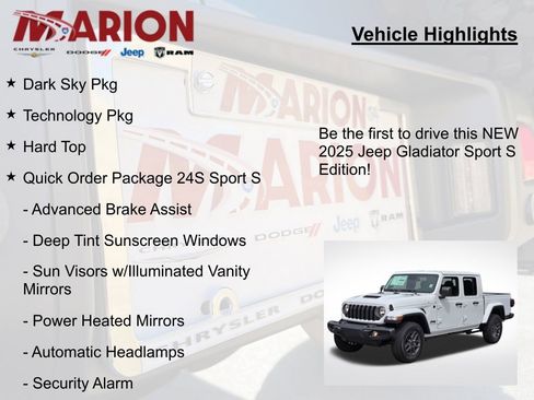 New 2025 Jeep Gladiator Sport image 5