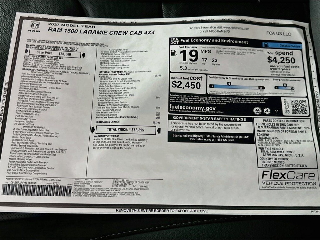 New 2027 RAM 1500 Laramie w/ Night Edition AWD/4WD image 20