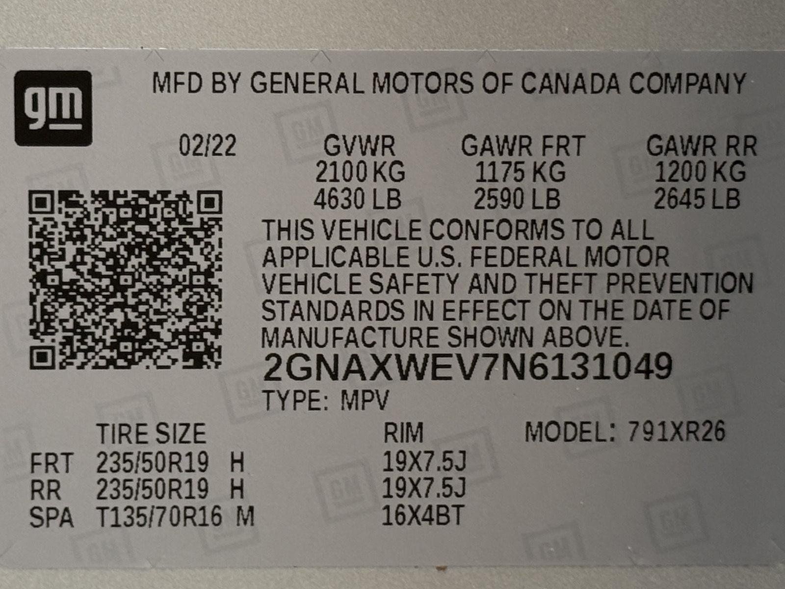 Used 2022 Chevrolet Equinox RS w/ Infotainment Package AWD/4WD image 44