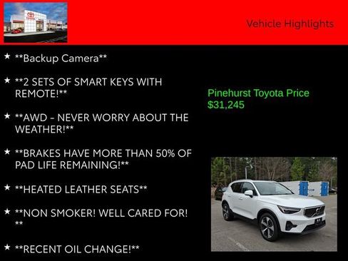 Used 2023 Volvo XC40 B5 Ultimate w/ Climate Package image 19