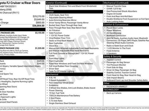 Used 2014 Toyota FJ Cruiser 4WD w/ Upgrade Package image 22