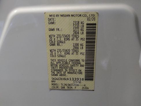 Used 2020 Nissan Murano Platinum FWD image 33