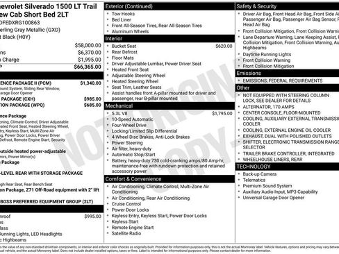 Used 2024 Chevrolet Silverado 1500 LT Trail Boss w/ Convenience Package II image 16