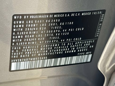 Used 2021 Volkswagen Tiguan SE R-Line w/ 3rd Row Seat Package AWD/4WD image 26