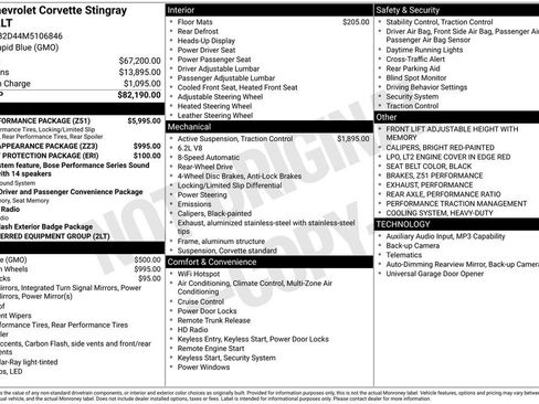 Used 2021 Chevrolet Corvette Stingray Preferred Cpe w/ Z51 Performance Package image 6