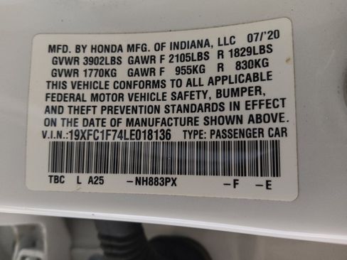 Used 2020 Honda Civic EX-L image 33