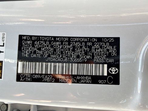 Certified 2026 Toyota Prius Plug-In Hybrid w/ Limited Premium Package FWD image 24