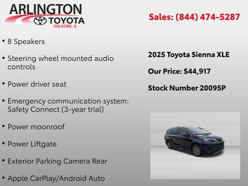 Used 2025 Toyota Sienna XLE FWD image 4