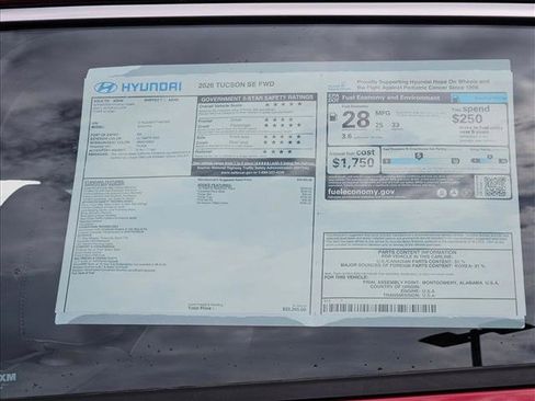 New 2026 Hyundai Tucson SE FWD image 16