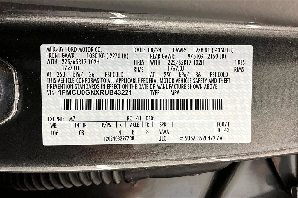 Used 2024 Ford Escape Active w/ Tech Pack #2 FWD image 35
