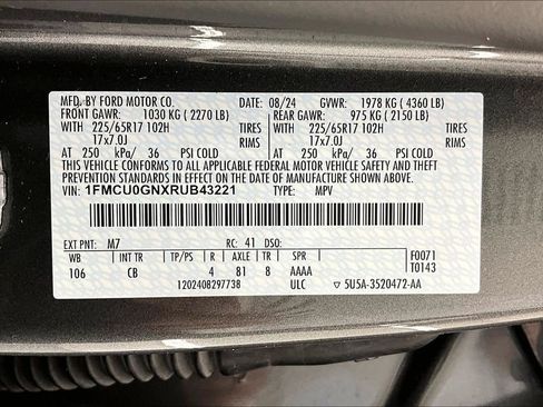 Certified 2024 Ford Escape Active w/ Tech Pack #2 FWD image 35