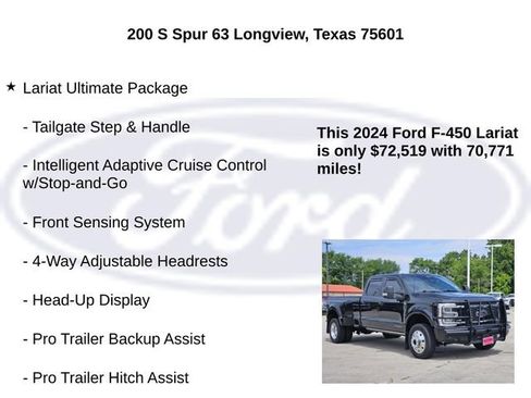 Used 2024 Ford F450 Lariat w/ Lariat Ultimate Package AWD/4WD image 10