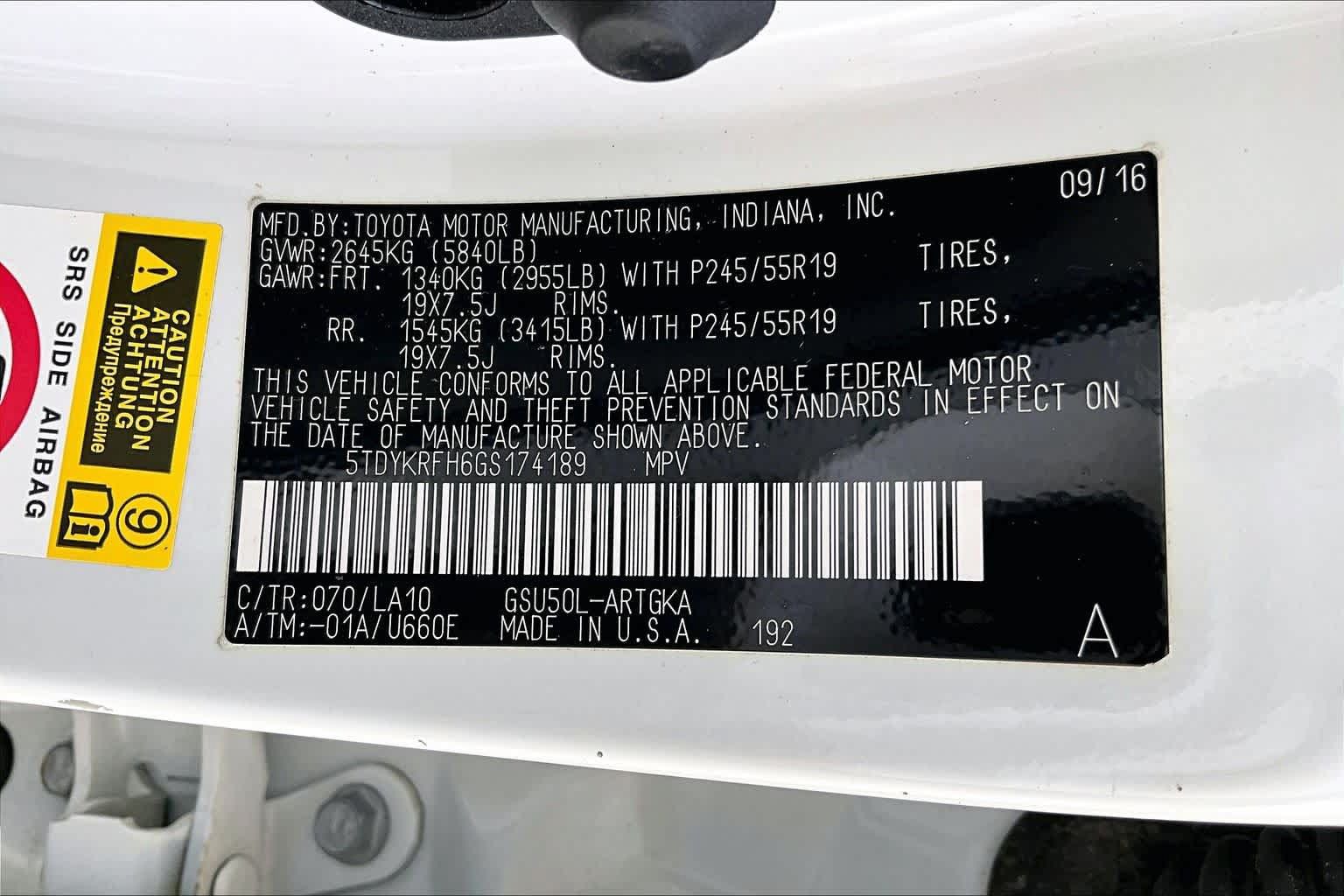 Used 2016 Toyota Highlander Limited FWD image 34
