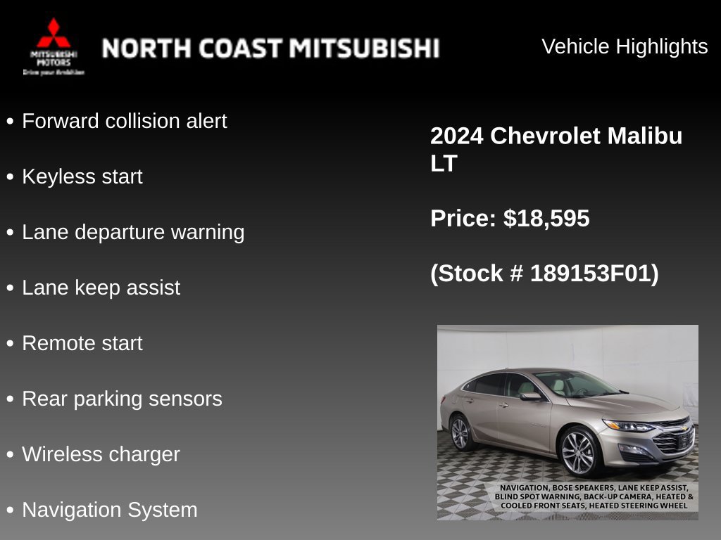 Used 2024 Chevrolet Malibu LT FWD image 2