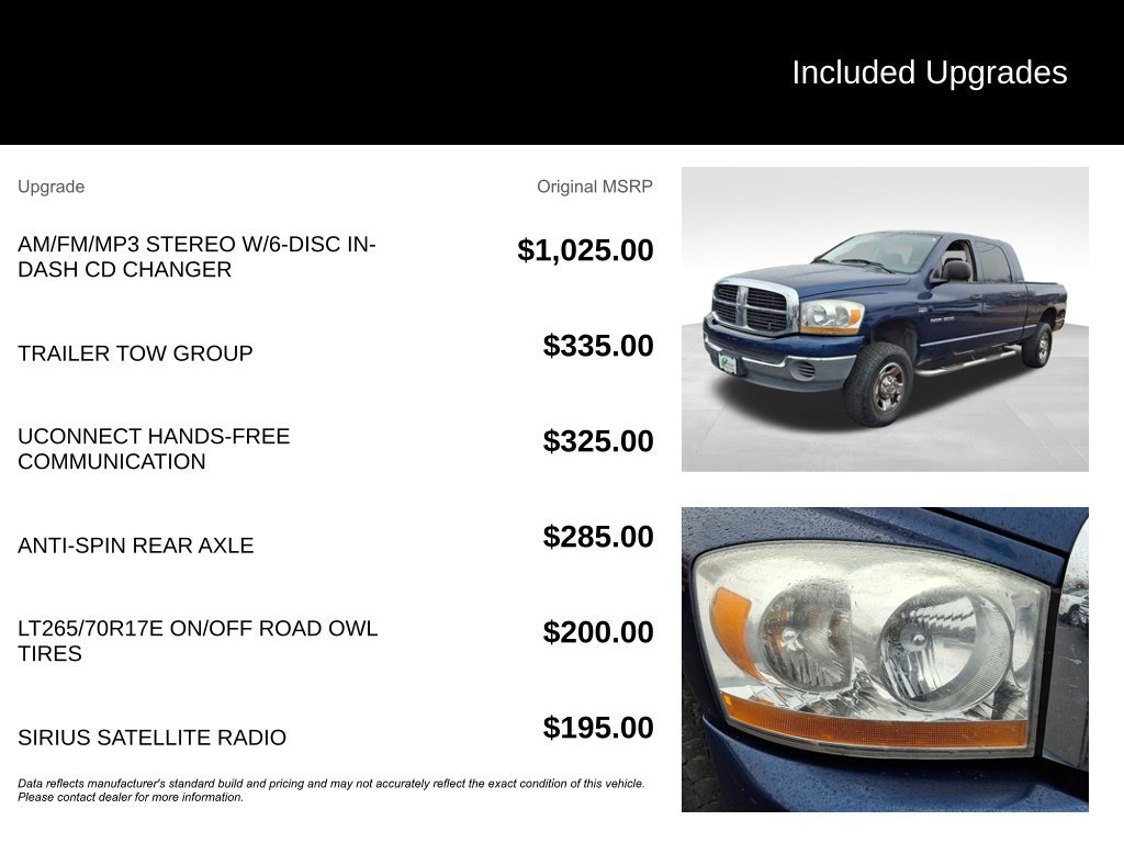 Used 2006 Dodge Ram 1500 Truck SLT w/ Trailer Tow Group AWD/4WD image 11