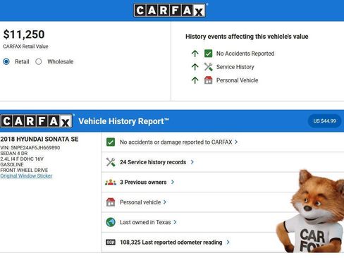 Used 2018 Hyundai Sonata SE image 2