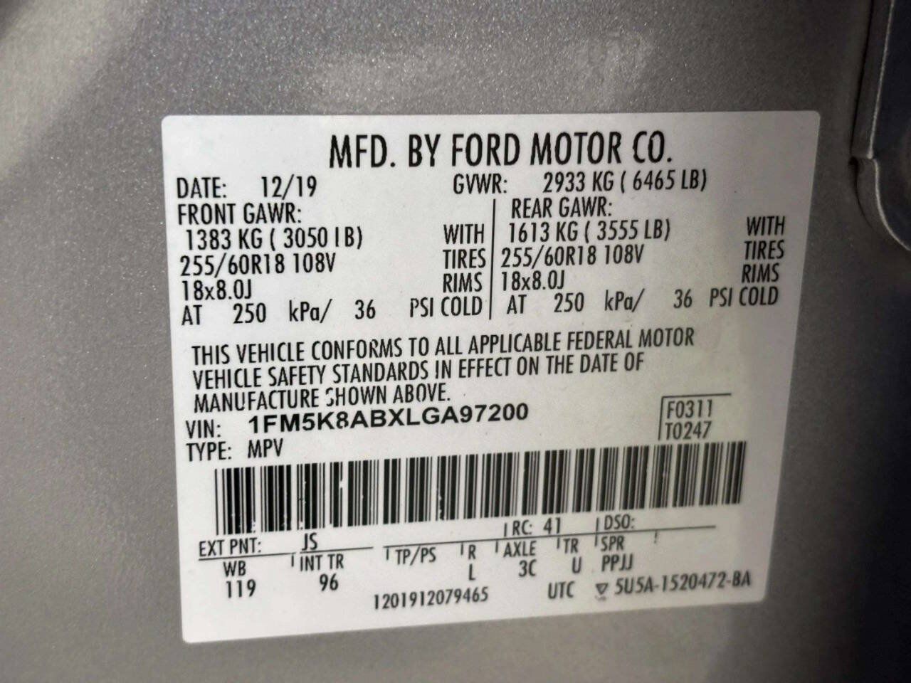 Used 2020 Ford Explorer 4WD Police Interceptor image 34