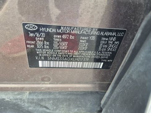 Used 2020 Hyundai Santa Fe SEL FWD image 40