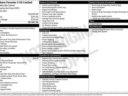 Used 2011 Subaru Forester 2.5X Limited image 66
